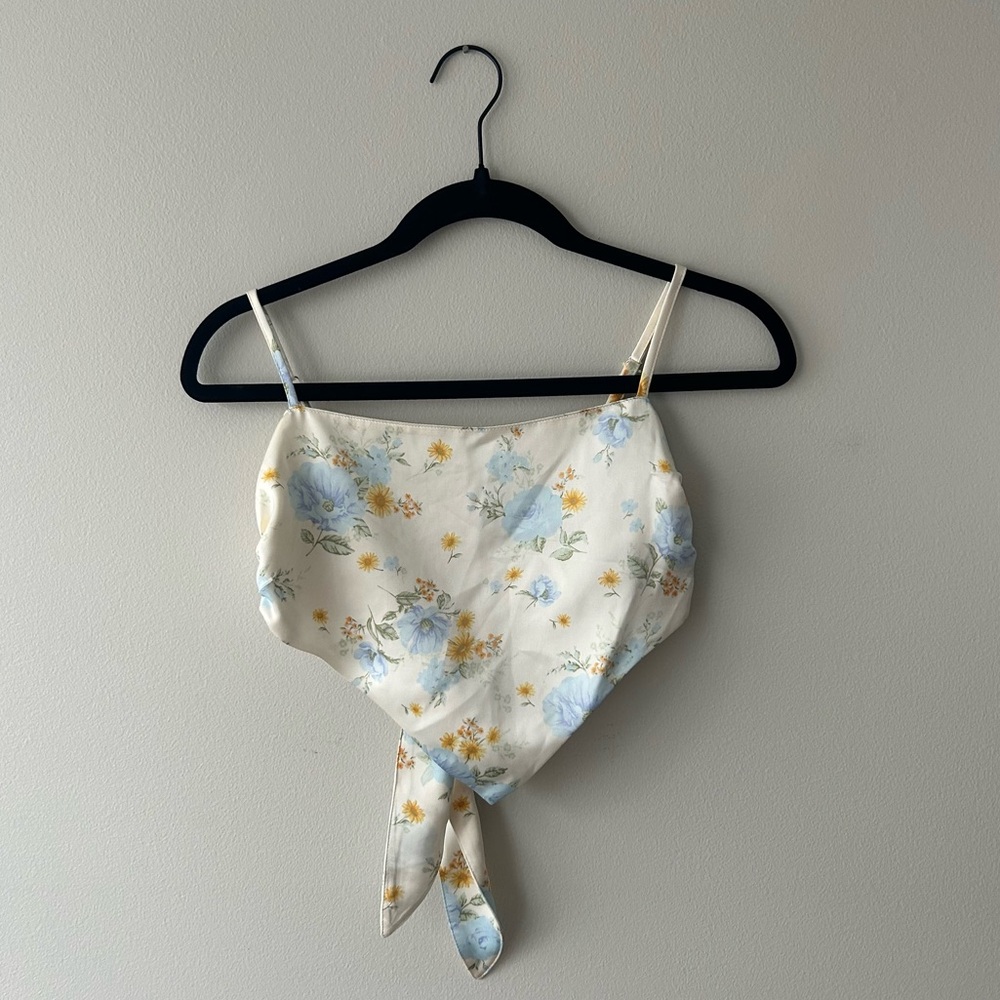 Forever 21 Flower Bandana Top